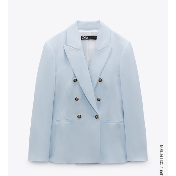 ZARA Double Breasted Balmain Style Blazer - Picture 10 of 16
